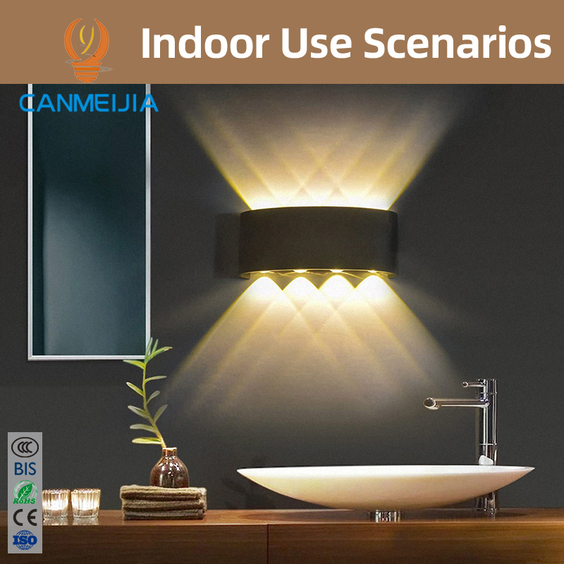 Modern up and Down LED Wall Lamp IP65 Waterproof Outdoor Wall Sconce Light Fixture 4W 6W 8W for Exterior Porch Garden Wall Mount · image 3