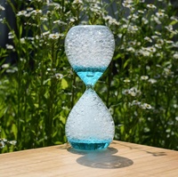 Sablier en verre à bulles au design moderne et créatif pour les occasions d'anniversaire