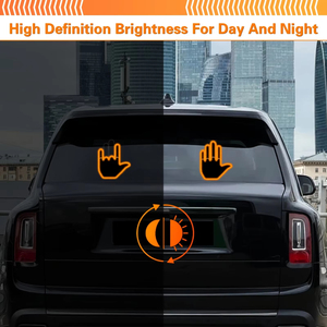 Gesture Hand LED Car Finger <b>Light</b> With Remote Control, Road Rage Flicker Sign for Car <b>Window</b> Decor Lamp - Product Image 4