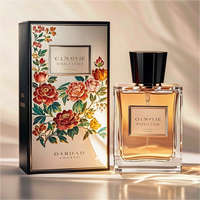 Parfum Flacon Design personnalisé papier doré Ensemble de luxe personnalisé Emballage Boîte cadeau et sac pour parfum