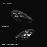 Pour Porsche Panamera 971 2018-2023, conversion des phares avant LED en style 976 PDLS 2024 pour l'éclairage extérieur du véhicule