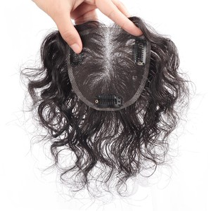 Perruque pour <span class=keywords><strong>femme</strong></span> Top Head Reissue en laine naturelle, sans traces, effet naturel et volumineux, <span class=keywords><strong>cheveux</strong></span> courts partiellement couvrants les <span class=keywords><strong>cheveux</strong></span> <span class=keywords><strong>blancs</strong></span>, 15/25cm Henan - Product Image 1