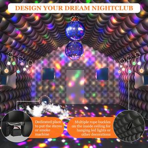 Club gonflable personnalisé avec lumières LED, tente de discothèque gonflable, tente de cube gonflable pour festival <span class=keywords><strong>en</strong></span> plein air, <span class=keywords><strong>location</strong></span> de fête - Product Image 4
