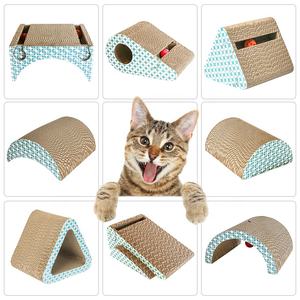 Langlebige recycelbare <span class=keywords><strong>Cat</strong></span> <span class=keywords><strong>Scratcher</strong></span> <span class=keywords><strong>Lounge</strong></span> Scratching Pads, Pet <span class=keywords><strong>Cat</strong></span> Scratching Post Karton mit Katzenminze - Product Image 2