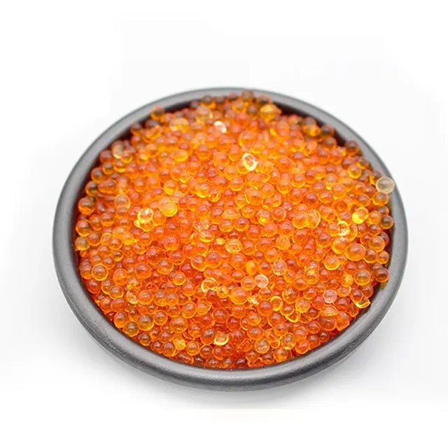 Silika jel boncuk turuncu silika jel 2-4mm belirten yüksek kaliteli turuncu silika jel kurutucu