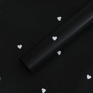 Papier d'emballage pour <span class=keywords><strong>bouquet</strong></span> de fleurs en forme de cœur, imperméable, couleur unie, pour la Saint-Valentin, vente en gros - Product Image 6