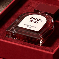 Scatola Regalo di Lusso Personalizzata Rossa per Colonia e Profumo, Scatola Magnetica con Confezione in Carta per Fragranze