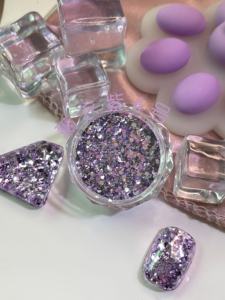 Lila Glitter Nail <span class=keywords><strong>Art</strong></span> Charms Pailletten Nail <span class=keywords><strong>Art</strong></span> Charms Glitter Kit - Product Image 4