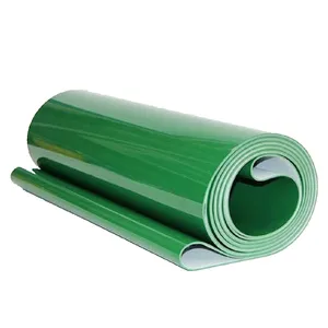 Sabuk Kanvas Konveyor Poliester Berlapis PVC Tahan Minyak untuk Transportasi Bahan Industri