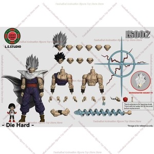 Figurine d'action Demoniacal Fit Super <span class=keywords><strong>Saiyan</strong></span> <span class=keywords><strong>3</strong></span> SSJ3 Son Goku Dragon Blaster Blaster Fist Burst Anime PVC - Product Image 6