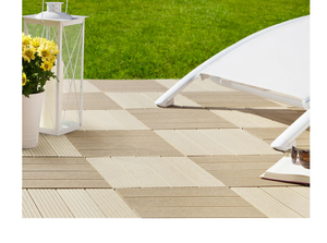 Phổ biến ngoài trời Interlock gạch làm vườn bằng gỗ gạch lát sàn ban công đẹp Composite DIY gạch trang trí - Product Image 6