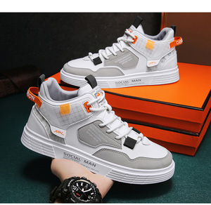 Chaussures de sport décontractées montantes pour hommes, style rétro, avec semelle intermédiaire en maille respirante et semelle souple - Product Image 5