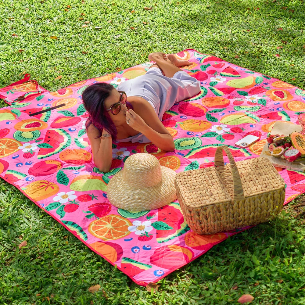 Beach Blanket Printed Picnic Blankets Custom Picnic Blankets With