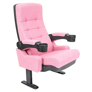 Chaises classiques à dossier haut de cinéma de salle de cinéma de meubles de théâtre d'audience de VIP 6 sièges avec l'accoudoir fixe - Product Image 2