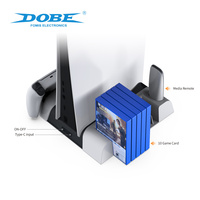 Support de refroidissement multifonctionnel DOBE OEM, station de charge, boîte à disques de jeu, support vertical pour accessoires de jeu PS5