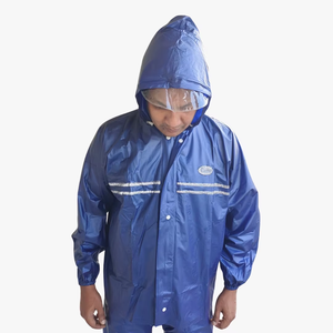 Combinaison de pluie imperméable intégrale avec capuche, légère et durable en PVC, pour le vélo, les voyages, la randonnée et le camping - Product Image 4