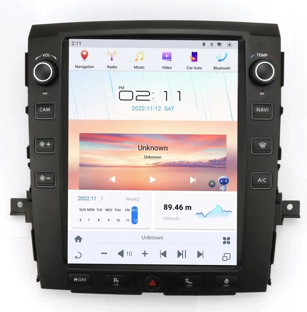 High Quality Android 12.1 Inch GPS Navigation Video Stereo Car DVD Player for Nissan Titan Android 11 Car Screen