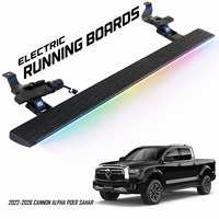 Barres Nerf électriques, marchepieds latéraux électriques pour GWM Cannon Alpha POER SAHAR 2022-2026, en alliage d'aluminium, prise OBD2, Plug and Play, étanche IP67