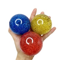 Balle jouet en plastique à haute élasticité pour enfants et adultes Internet célébrité décompression Sports de plein air boule élastique en cristal