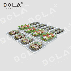 Deli hiển thị thực phẩm khay hiển thị đa mục đích cho siêu thị sử dụng cho thịt pho mát trái cây đồ ăn nhẹ bánh - Product Image 5