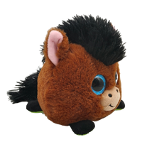 Usine de gros personnalisé OEM/ODM vente chaude mignon animaux en peluche réversibles jouets cheval et vache
