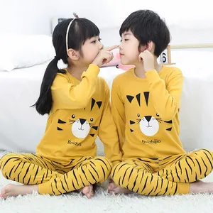 Girls Boys Pajamas Dress Organic Cotton Children Home Wear Girls Kids 2 Piece Pajama Cotton Kids Pjs Set