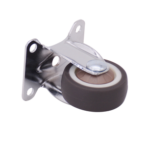 4 <span class=keywords><strong>Ruedas</strong></span> Giratorias Planas para Muebles, Estilo Europeo, TPR Suave, 1 Pulgada, para <span class=keywords><strong>Cuna</strong></span> - Product Image 6