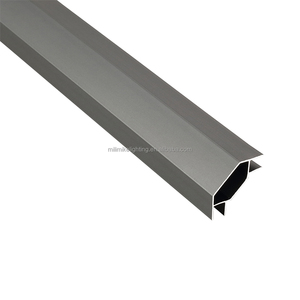 Surface rayée forme demi-lune 5.0mm fente barre en aluminium argenté angle en aluminium emballage flight case quincaillerie extrusions - Product Image 5