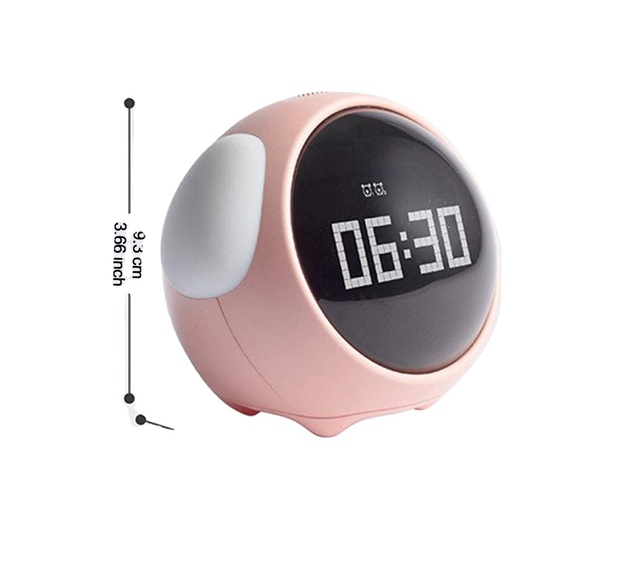 Factory Wholesale Smart Cute Dog Plastic Time Digital Alarm Clock Customization Wake up Light Sunrise Alarm Clock for Kids