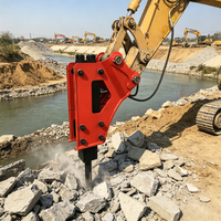 Casse-pierre hydraulique de type boîte à faible bruit pour excavatrice, spécialisé pour les services de projets urbains
