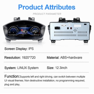 Navihua Digital Dashboard <b>Speedometer</b> Upgrade LCD Instrument Cluster <b>for</b> Ford Explorer 2017-2018 - Product Image 6