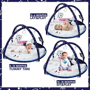 OEM Moon Theme For Baby Sleep Time Alfombra de actividades para bebés Alfombrillas de juegos lavables antideslizantes para bebés y niños pequeños - Product Image 4