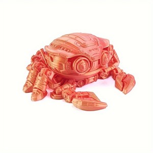 Figura de Juguete de Cangrejo Cyberpunk Impresa en 3D, Estatua de Plástico con Articulaciones Móviles, Juguete Antiestrés, Modelo de Animal para Escritorio - Product Image 2
