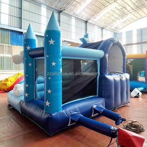 Location de château gonflable <span class=keywords><strong>pour</strong></span> fête d'<span class=keywords><strong>anniversaire</strong></span>, maison gonflable, trampoline gonflable en forme d'étoile, château bleu <span class=keywords><strong>pour</strong></span> enfants - Product Image 4