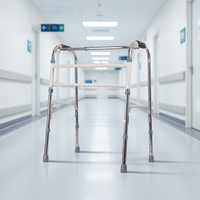 Déambulateur en acier inoxydable antidérapant réglable en hauteur, robuste, certifié CE Classe I, pour la rééducation thérapeutique (vente en gros)