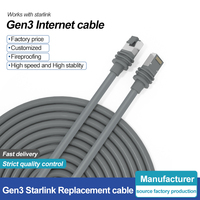Estándar 75 pies V3 Satélite Internet RJ45 Cables 26AWG Cables de comunicación para Gen3 Starlink