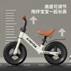 Kymyda Kids Balance Bike 12 Inch High Carbon Steel <b>Frame</b> No Pedal for 4-6 Years Old - Product Image 4