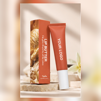 Nouvel Arrivage Baume à Lèvres Hydratant Végétalien en Gros, Tube Souple Pailleté Marque Privée, Gloss Nourrissant au Peptide, Baume à Lèvres en Crème