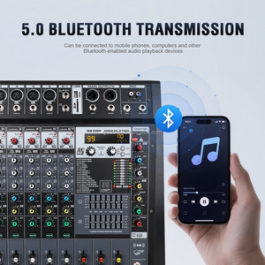 Gooermi DMT6 350W 6-Channel ses mikseri amplifikatör 99DSP 99& 99empedans Metal kabuk <span class=keywords><strong>W</strong></span>/ USB ile yankı Powered - Product Image 2