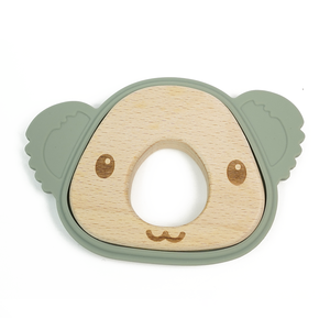 Anello in legno di <span class=keywords><strong>Koala</strong></span> in Silicone senza Bpa <span class=keywords><strong>Baby</strong></span> masticare massaggiagengive sensoriali giocattoli per bambini - Product Image 1
