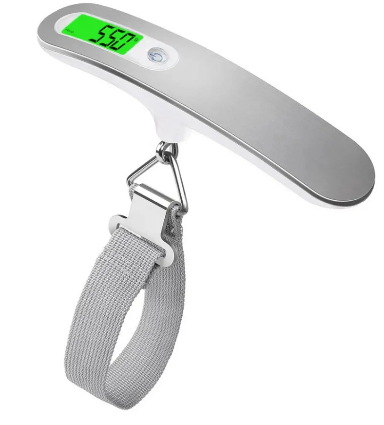 Bilancia digitale per bagagli 50kg Display LCD portatile bilancia elettronica bilancia bilancia valigia borsa da viaggio Hanging Steelyard Scale Tool