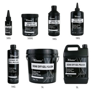 KLANA UV Gel <b>Nail</b> Polish Set 15ml HEMA Free Matte Top Coat Base Primer Reinforce Gel Professional Salon Use - Product Image 6