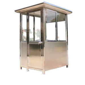 Cabine de sécurité en acier inoxydable, extérieure, étanche, design moderne, ouverture latérale, pour parking et gestion de propriétés - Product Image 2