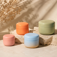 Pot cosmétique en PP de 20 ml, mini-récipient pour crème pour les yeux, crème pour le visage, gommage corporel, avec bouchons à vis en plastique, emballage inclus