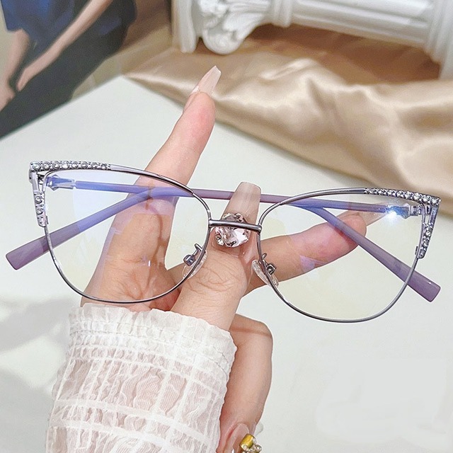 MK147 Women's Vintage Optic Eyeglasses New Arrival Cat Eye Fashion Photochromic Anti Blue Light Blocking Glasses Wholesale Cheap
