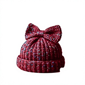 Gorro de Lana 100% Tejido Casual Premium para Mujer - Gorro de Invierno Moderno con Colores Personalizados para Venta al por Mayor OEM - Product Image 2