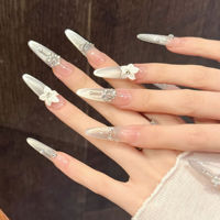 Ongles press-on œil de chat en gel souple, couvrance totale, livraison rapide, directement de l'usine