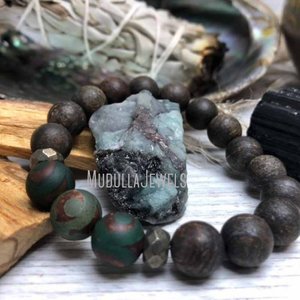 WMB31452 Bronzite opaco Dzi agata pirite turchese africano pietra preziosa naturale polso Mala <span class=keywords><strong>guarigione</strong></span> spirituale braccialetto <span class=keywords><strong>di</strong></span> preghiera - Product Image 3