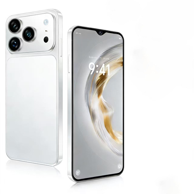 Wholesale 17 Pro Max Android Smartphone 6.6" AMOLED 120Hz 64GB Octa Core Dual SIM LTE Global Version French/German/Spanish