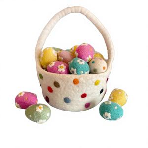 Cestas de Fieltro <span class=keywords><strong>para</strong></span> Huevos de Pascua al por Mayor, Lindas Bolsas de Fieltro <span class=keywords><strong>para</strong></span> Golosinas <span class=keywords><strong>para</strong></span> Fiestas y Celebraciones, Hermosos Cubos Blancos <span class=keywords><strong>para</strong></span> Regalos <span class=keywords><strong>para</strong></span> Niños - Product Image 6